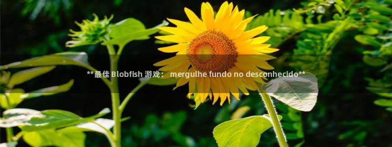 门徒娱乐会不会突然倒闭：**最佳 Blobfish 游戏： mergulhe fundo no desconhecido**